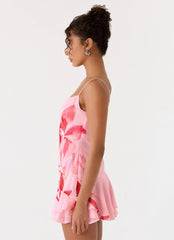 Marisolana Mini Dress - Pink Petal