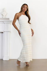 Dream Girl Energy Crisscross Back Maxi Dress Cream