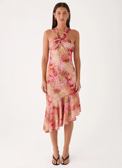 Sinnie Midi Dress - Botanic Cheetah