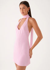 Float Away Mini Dress - Pink