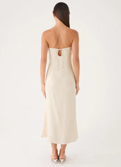 Sun Searching Midi Dress - Oatmeal