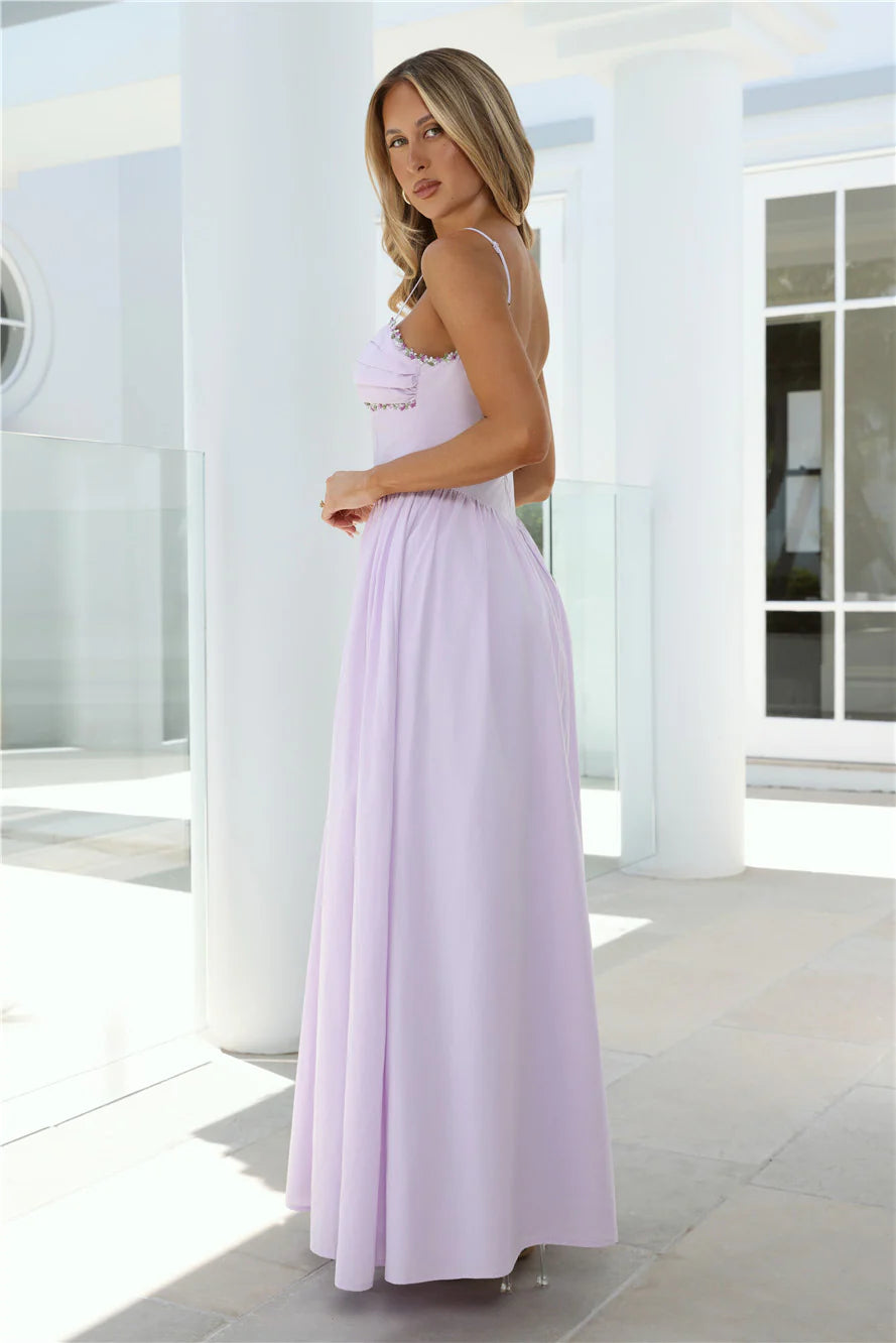 Happy Is Pretty Maxi Dress Lavender