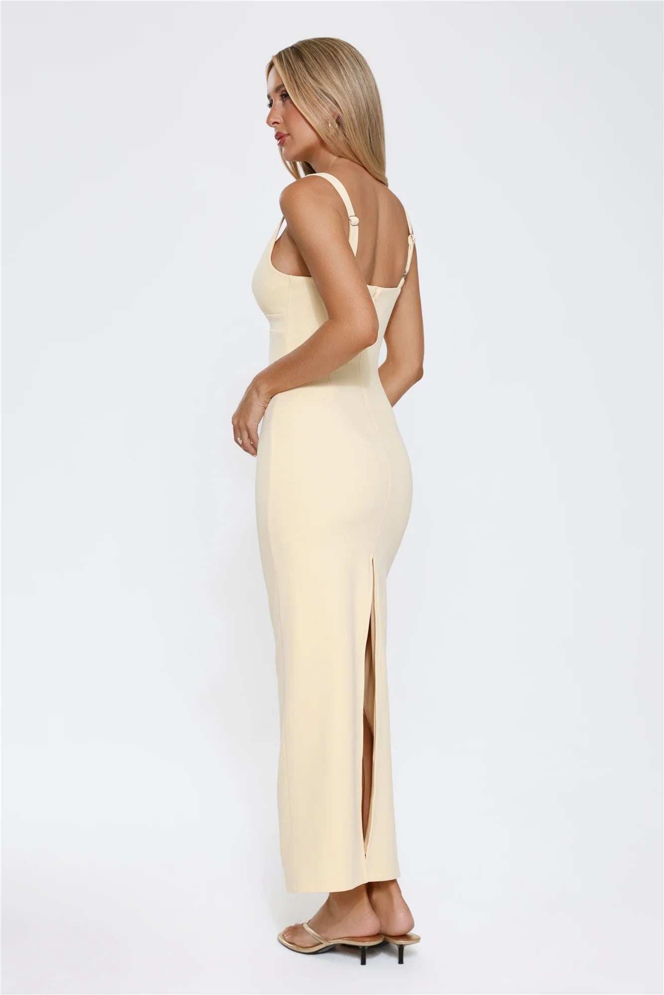 Imperial Glow Maxi Dress Yellow