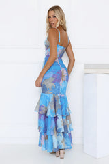 Timeless Glow Maxi Dress Blue