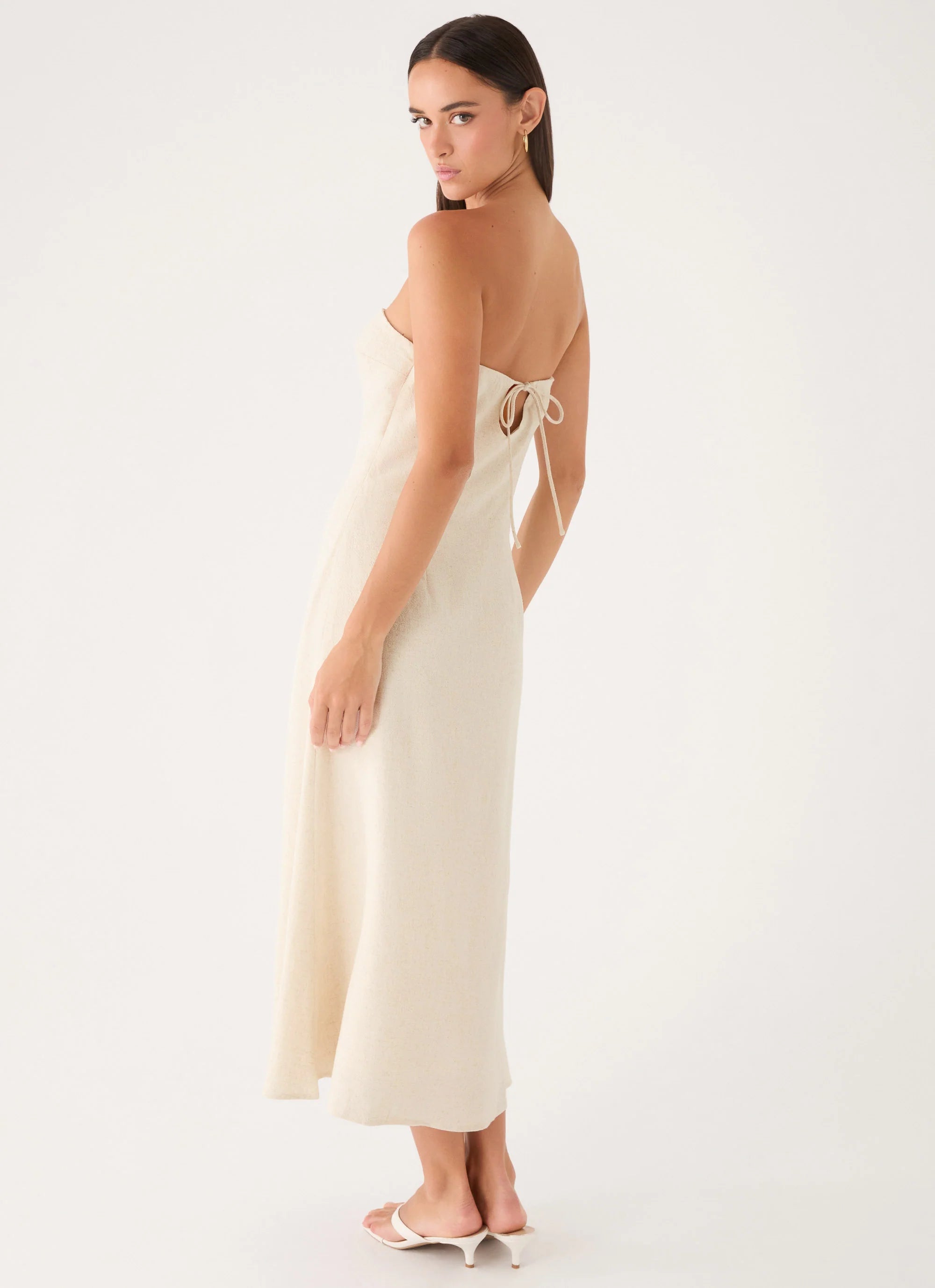 Sun Searching Midi Dress - Oatmeal