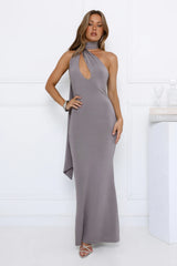 Main Sight Maxi Dress Charcoal