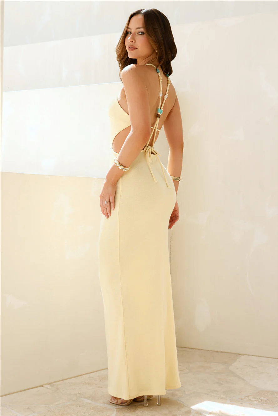Tropiluxe Maxi Dress Yellow