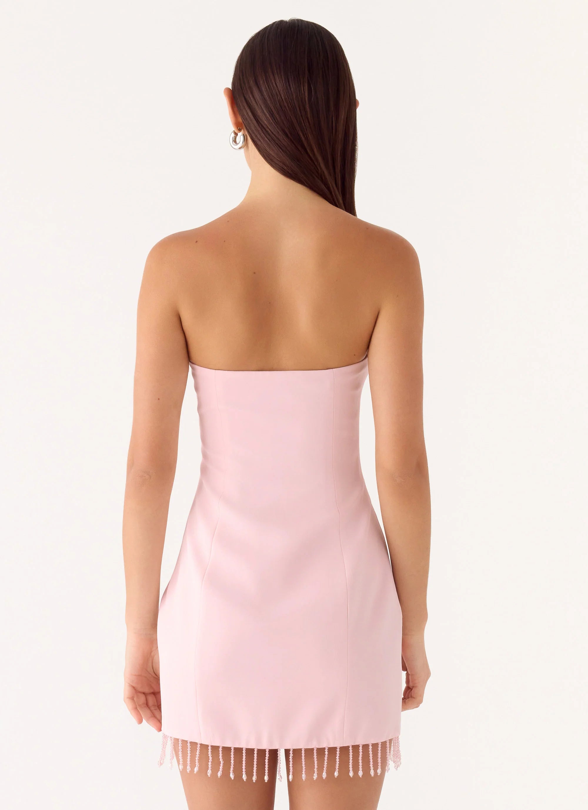Arista Strapless Mini Dress - Pink