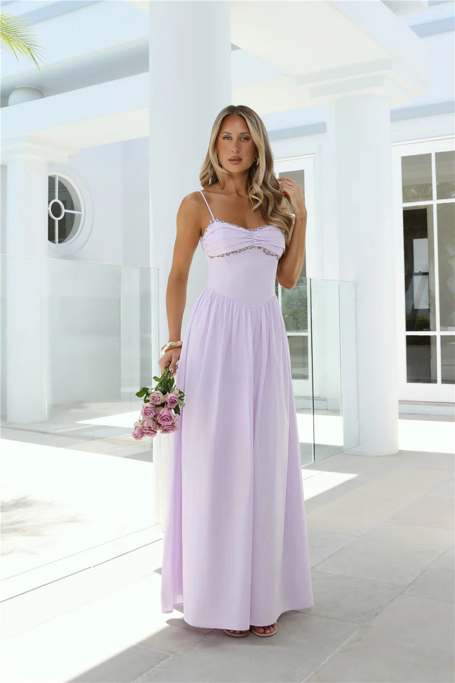 Happy Is Pretty Maxi Dress Lavender