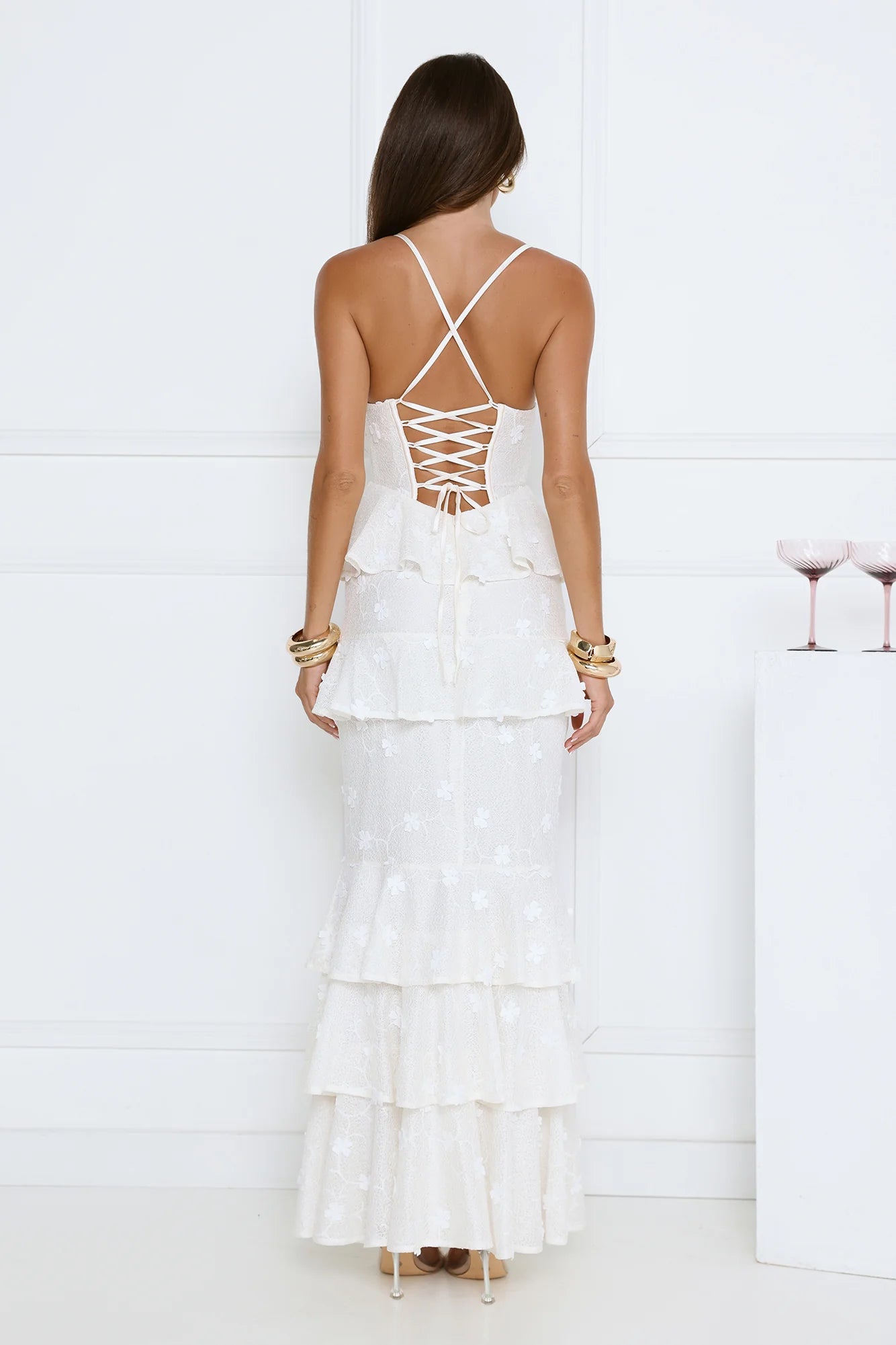 Secret Grove Maxi Dress White