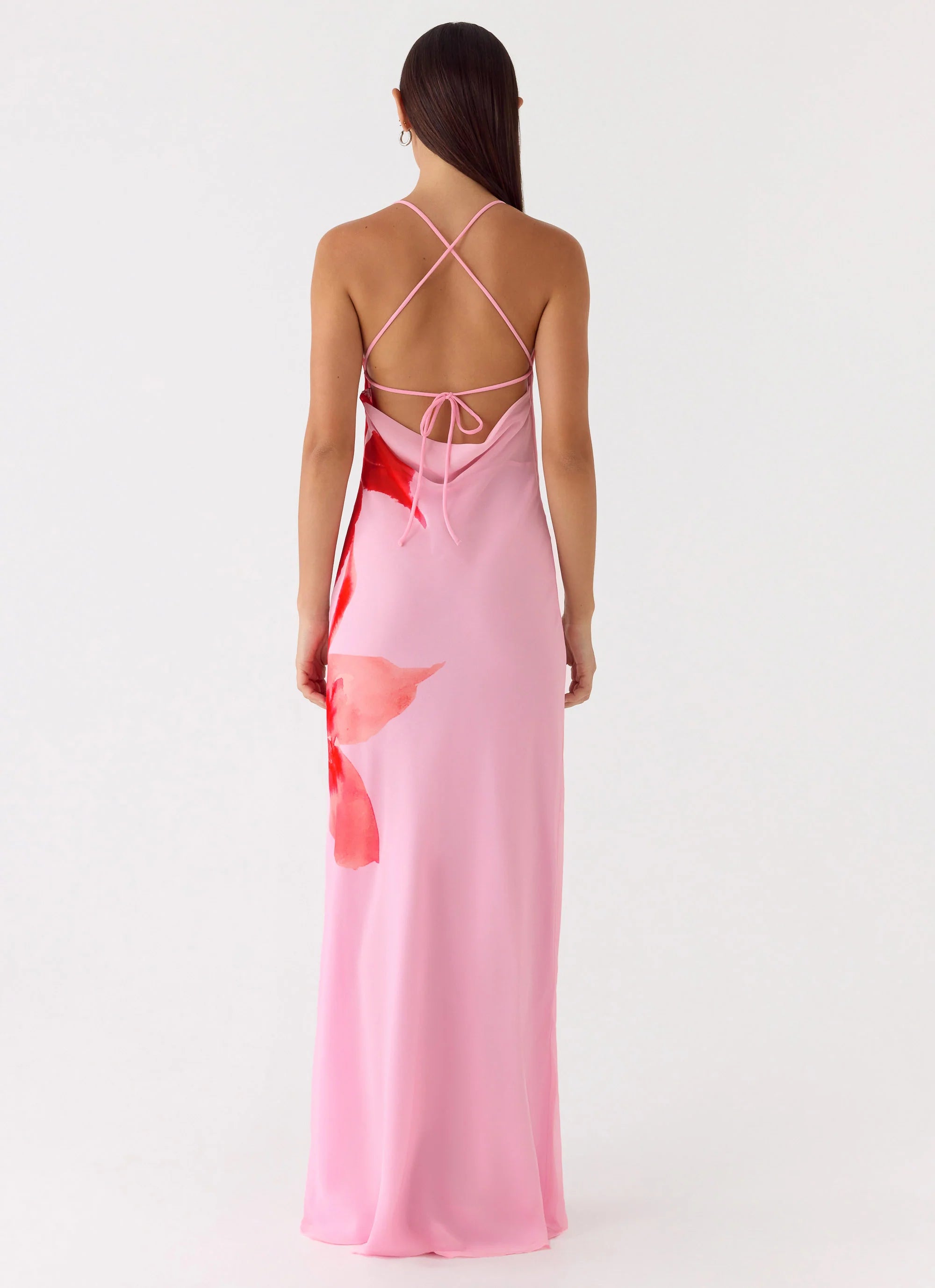 Jasmyn Cowl Maxi Dress - Pink Petal