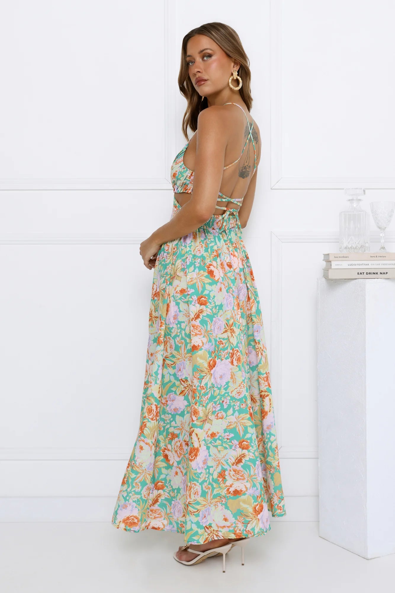 Garden Glory Maxi Dress Green