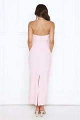 Fashion Forecast Strapless Maxi Dress Pink