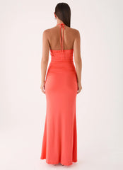 Aminata Maxi Dress - Burnt Coral