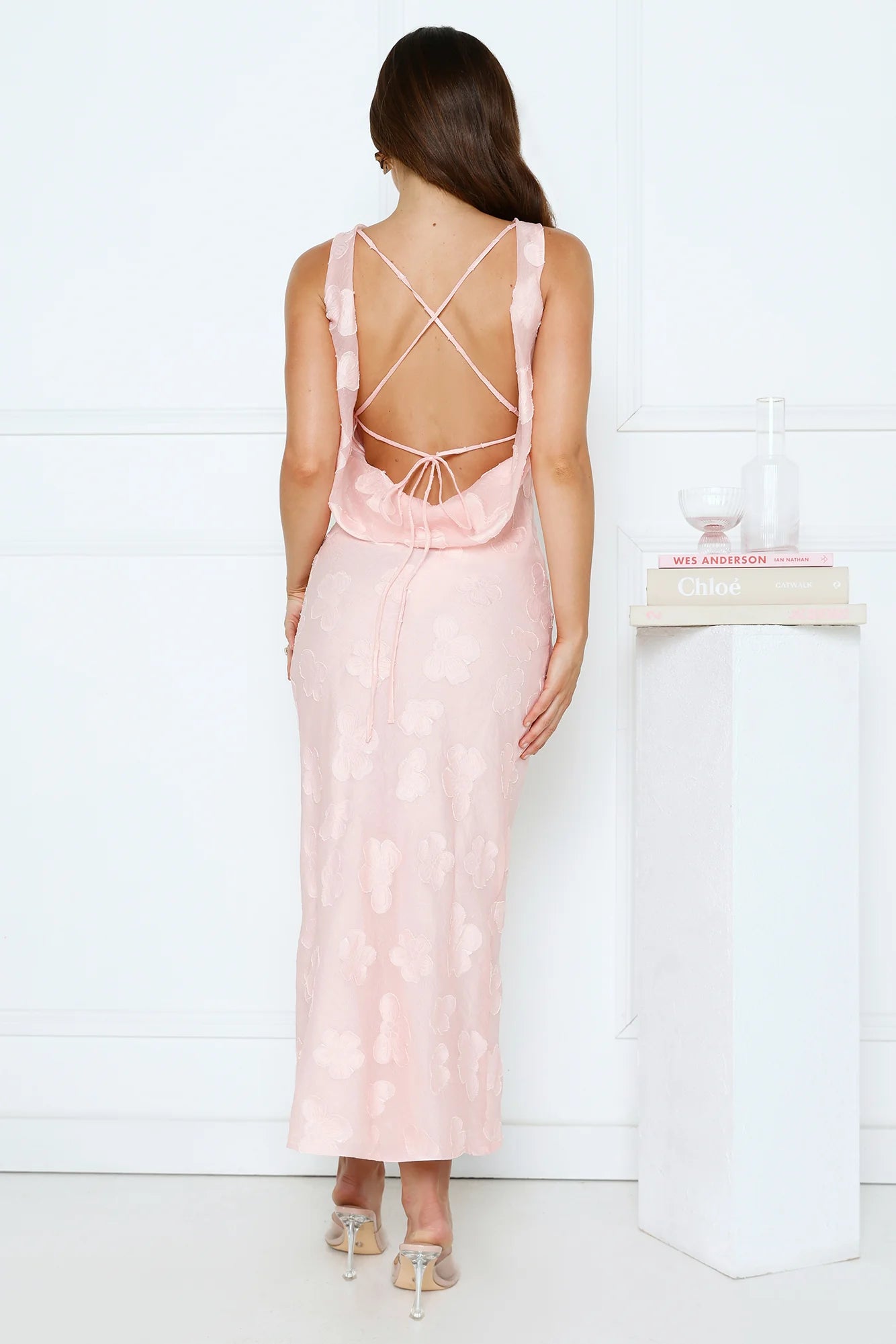 Secret Garden Affair Midi Dress Pink