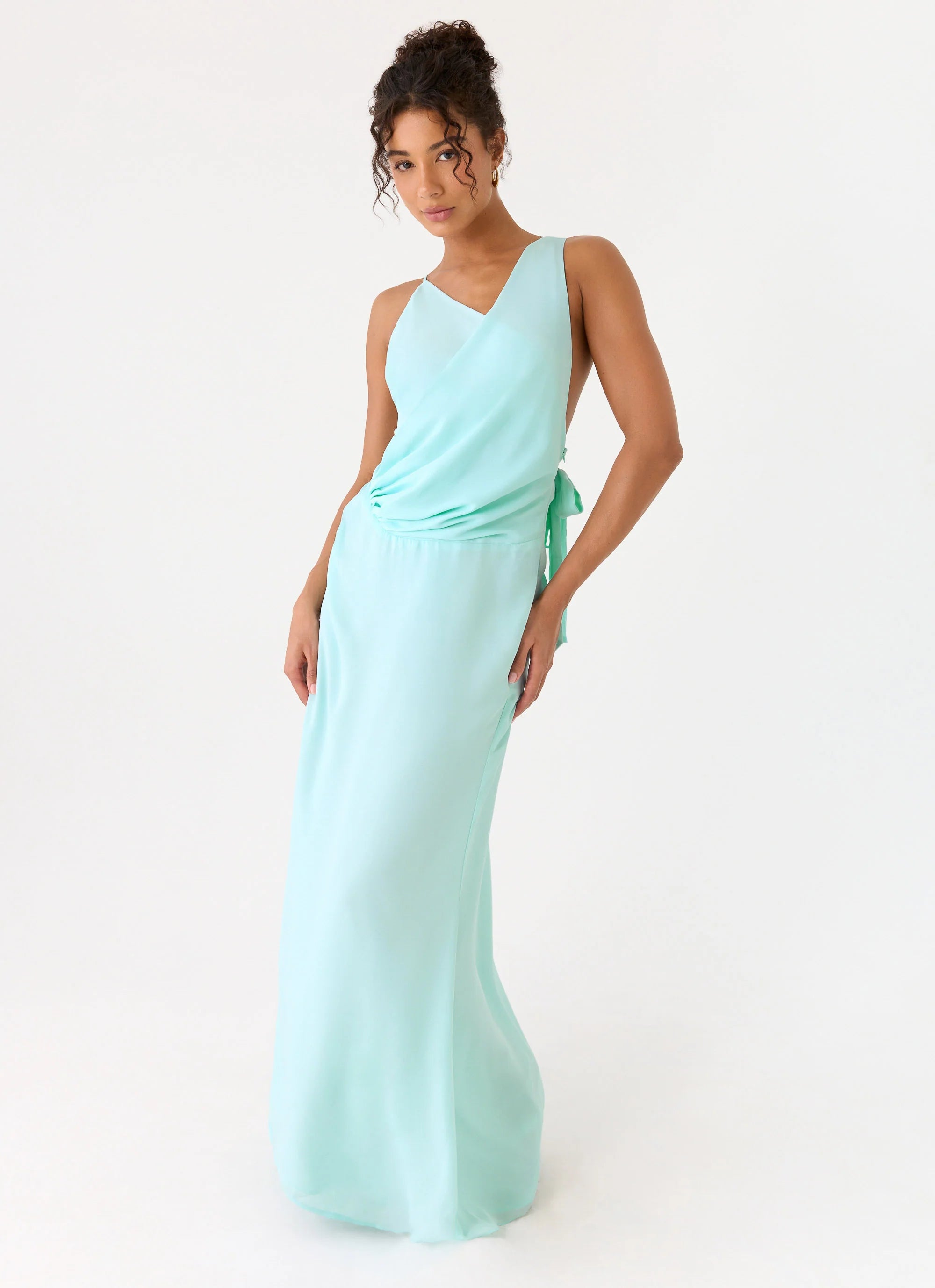 Analia Maxi Dress - Aqua